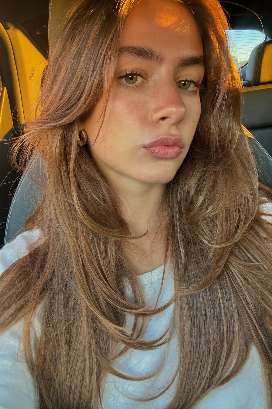 53 Gorgeous Caramel Brown Long Layered Haircuts